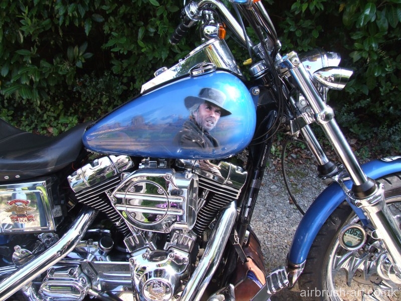Clint Eastwood tank on the Harley